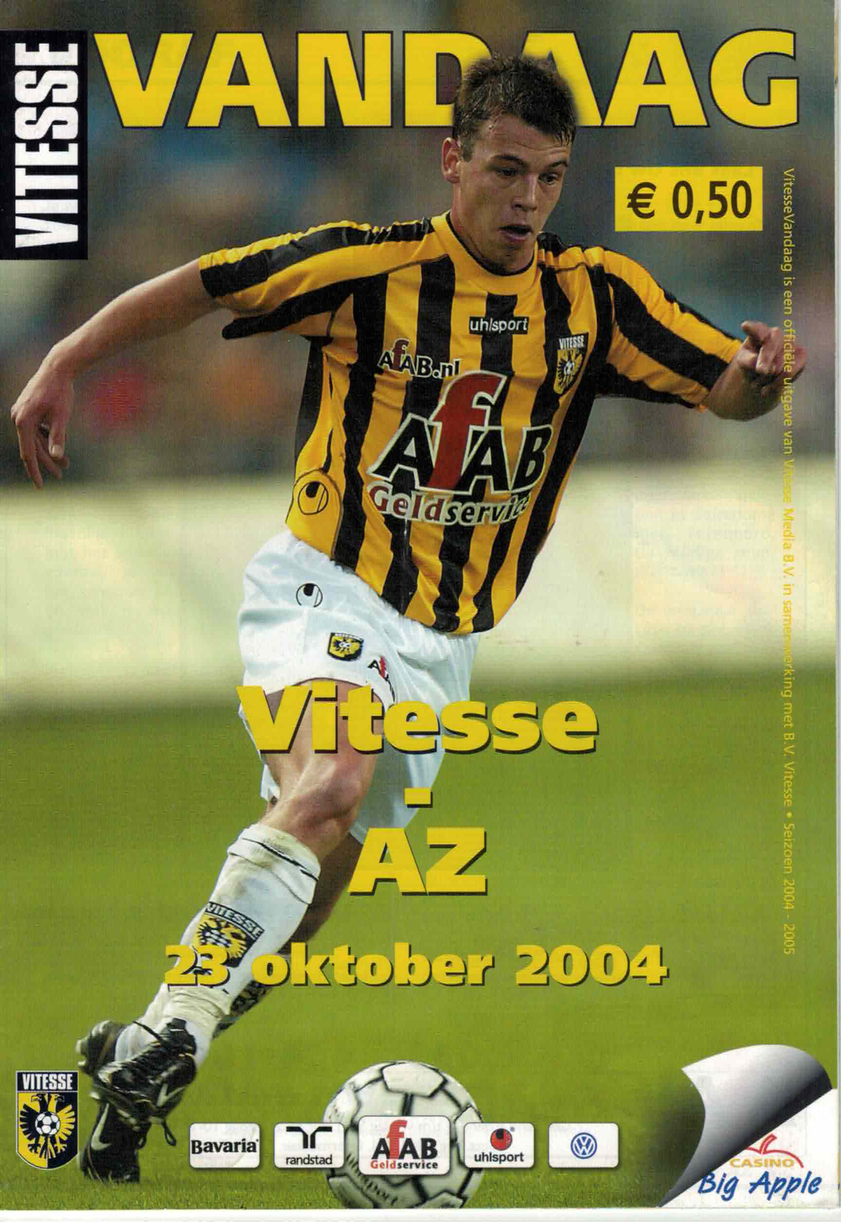 AZ Programma 23-okt-2004 Vitesse uit